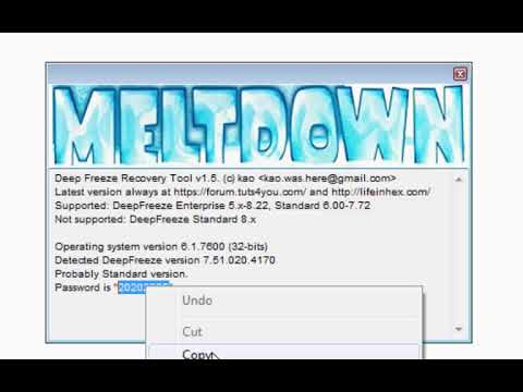 Remove Deep Freeze Without Password 100% Works New - Youtube