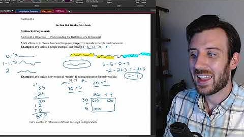 Adding, Subtracting and Multiplying Polynomials (R.4 Part 1)