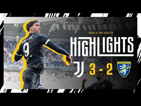 HIGHLIGHTS | JUVENTUS 3-2 FROSINONE | Vlahovic's brace & Rugani's last-gasp winner