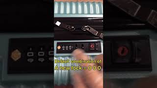 PolyPac 3 Steps to reset Luggage lock (no reset button type)