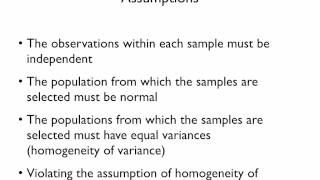 ANOVA v T tests