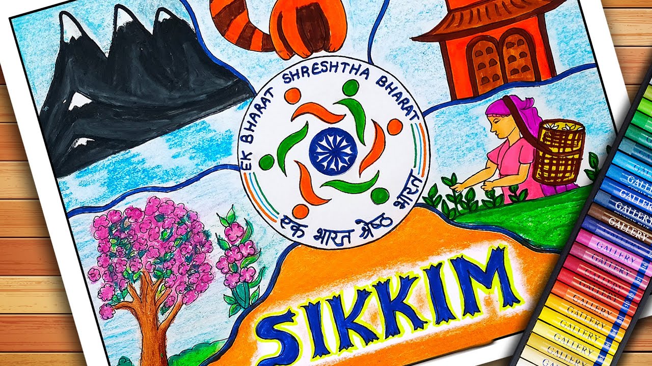 sikkim tourism drawing