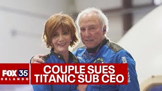 Missing Titanic sub CEO sued by Florida couple who went to space on Blue Origin rocket