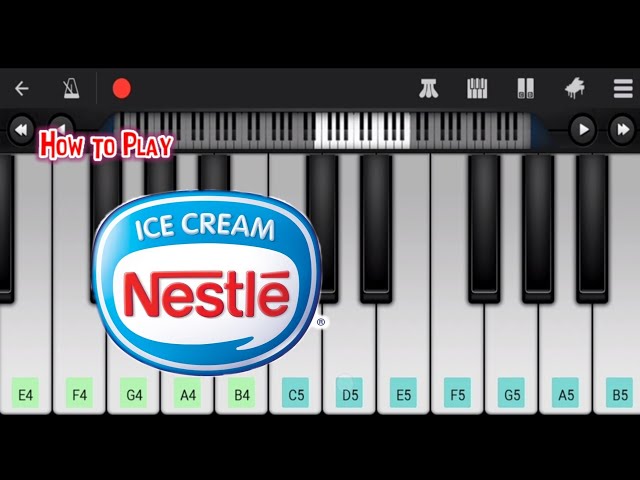 (1/2) Jingle Es Krim Nestlé • Cover Piano Mudah Dipindahkan • dengan Nota • Piano Sempurna class=