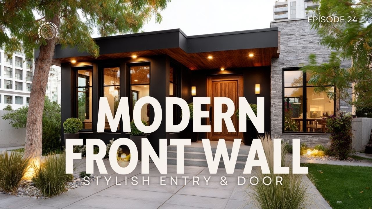 Modern Front Wall Design Ideas 2025 Stylish Entry & Door Inspirations ...