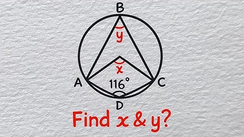 Geometry Tricks: Can You Find x & y Using Circle Theorems? | Exam Practice Question-SAT, ACT Math