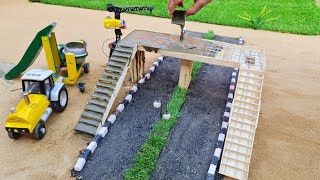 diy tractor machine concrete bases | science project | shed making |@KeepVilla @MiniCreative1