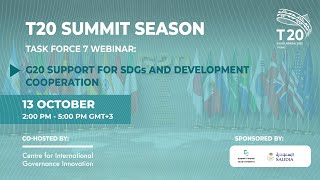 T20 Summit Season: Task Force 7 Webinar