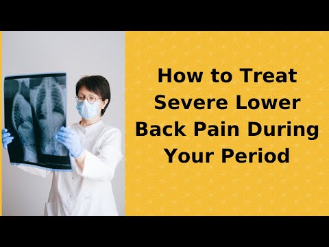 How to treat severe lower back pain during your period