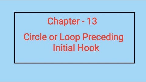 Lesson 13 Circle or Loop Preceding Initial Hook