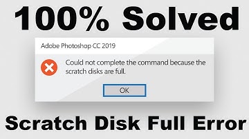 100 % Solved Scratch Disk Full Error In Photoshop | Photoshop Memory Error | Could not open