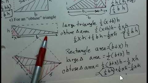 Area of Triangle, Verification of 1/2 base height