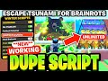 Escape Tsunami For Brainrots Script - *NO KEY* 🔥 | NEW DUPE | AUTOFARM | AUTO EVENT