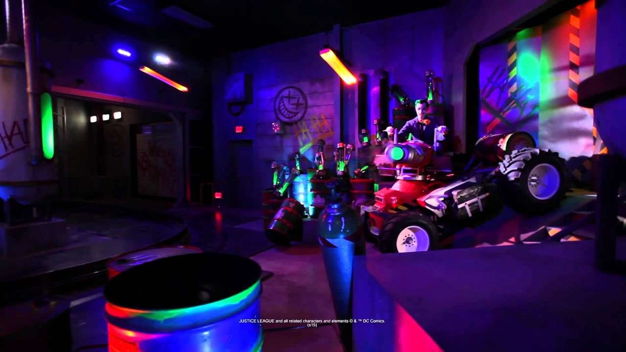JUSTICE LEAGUE Battle for Metropolis - New 4D Dark Ride at Six Flags ...