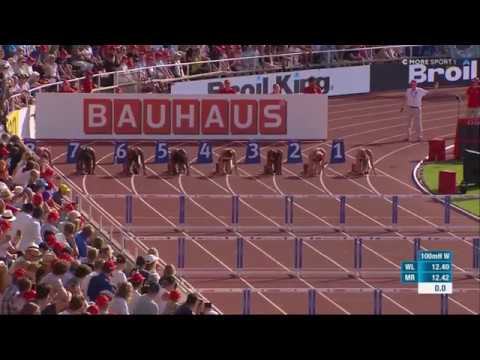 Brianna McNeal 12.38 WL MR Women's 100M Hurdles Diamond League Stockholm 2018