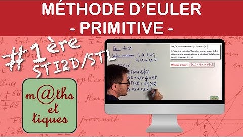 Approcher une primitive par la méthode d