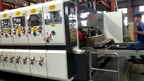 HS-C series flexo 4 color printer slotter die cutter folder gluer bundle