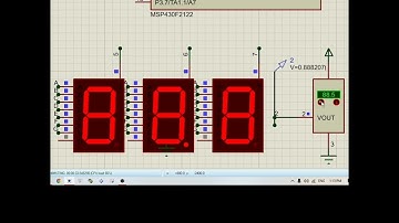 (MSP430) MSP430 with LM35 & LED 7 SEG