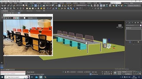 3DsMax Tutorials, Learn 3D Modeling an Office Interior Design from Scratch in 3dsmax ( Part 2)