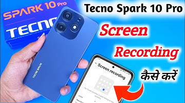 How to screen recording in Tecno spark 10 pro | Tecno spark 10 pro Screen Recording