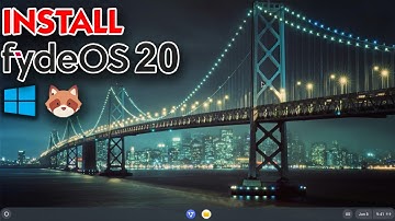 How To Install FydeOS 20 On Separate Drive | Dual Boot With Windows | UEFI