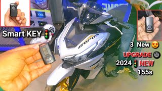 2024 Yamaha Aerox 155s Smart KEY 🔑 with 3 New UPDATE 🔥 Full Review & Onroad Price Details on Dankuni