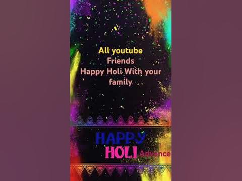 happy holi friends wallpaper