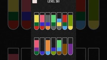 water sort color puzzle level 361 gameplay walkthrough solution