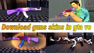 Download Guns Skins In Gta Vice city | Guns mods in gta vc | Gta Vice City Mods