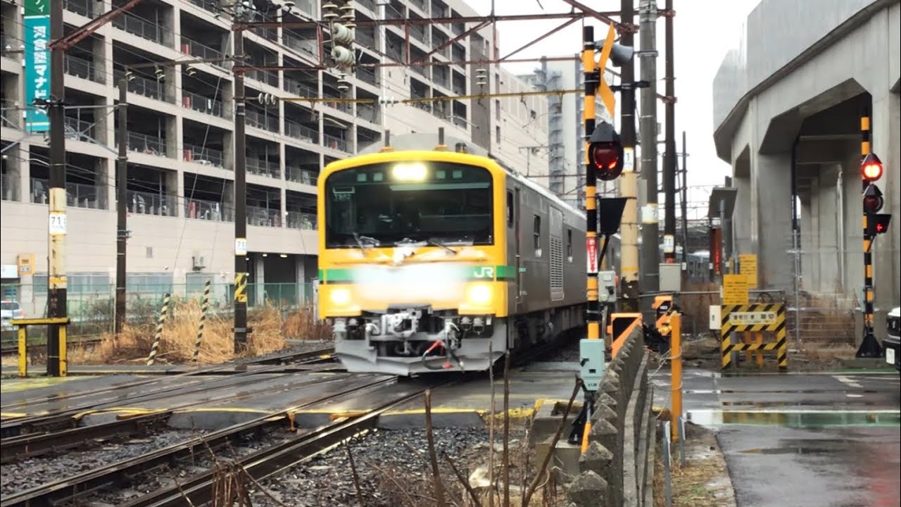 GV-E197系TS02編成+E131系880番台N14編成配給 曽根田通過