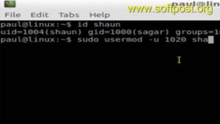 How to change the id of a user in CentOS