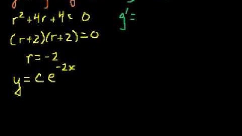 020 Repeated roots of the characteristic equation