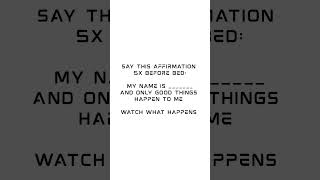 The affirmation that’s changing my life #affirmation #fyp #explore #loveyourlife #lifeincheck