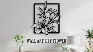 Home Decoration Ideas From PVC Pipes | Making Wall Art Paintings Lily Flower  From PVC Pipes