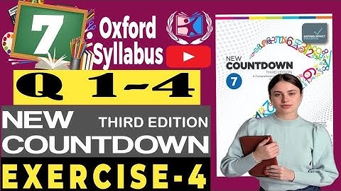 Class 7 Math | Exercise 4 Q 1-4 | New Countdown 3rd Edition Explained! l Shahzad Ali Shzi
