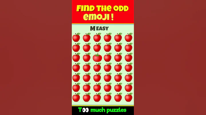 find the odd emoji out ! 😜😜 eye test game #shorts #riddles #paheli