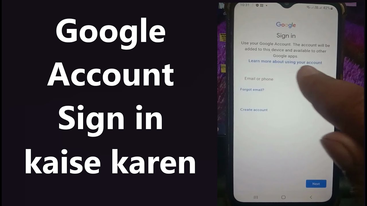 Google account ko sign in kaise karen (2025)। Gmail ID ko sign in kaise ...