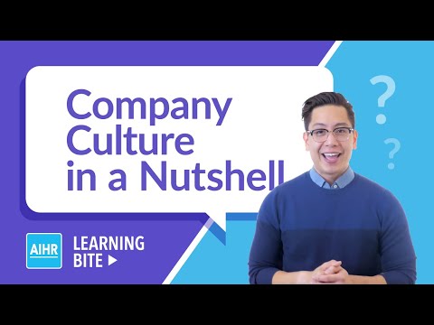 کمپنی کی ثقافت مختصر طور پر | AIHR لرننگ بائٹ