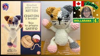 Full Crochet your own Kitten, purchased at Dollarama. Update