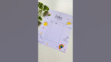 How to make index page design / Index #shorts #index #frontpage #project #kinza