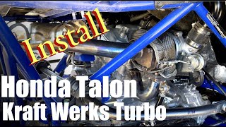 Honda Talon Kraft Werks Turbo Install video by Mike Outdoors 7,294 views 2 years ago 27 minutes