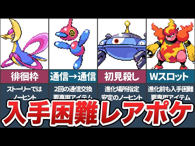 ダイパで入手困難なレアポケモンtop10 ポケモンdp ゆっくり解説 Youtube ダイパで入手困難なレアポケモンtop10 ポケモンdp ゆっくり解説 Youtube