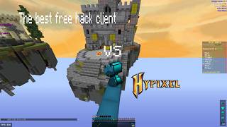 The best free hack client vs hypixel