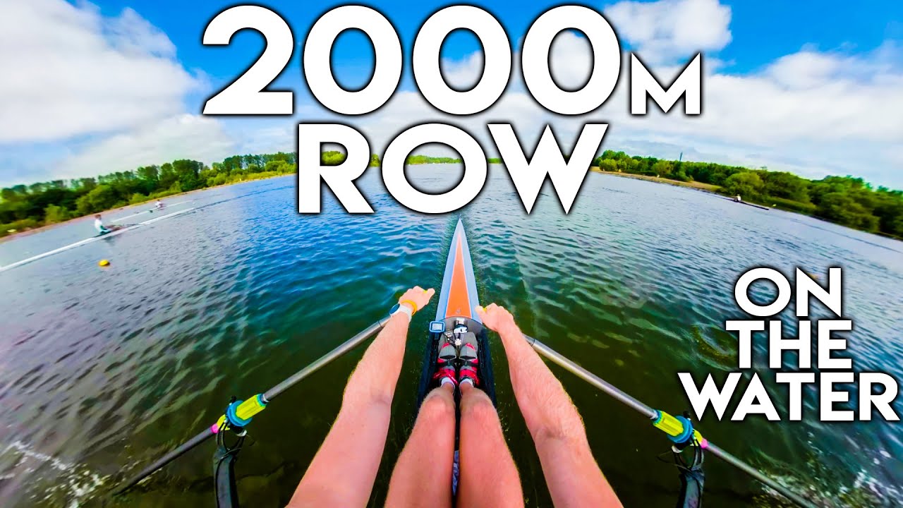 2000m Rowing Race Head Cam Single Scull On the Water Row Along YouTube
