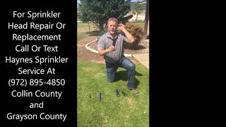 Sprinkler Head Repair And Replacement In Melissa, Anna, Fairview, Princeton, Sherman, Denison