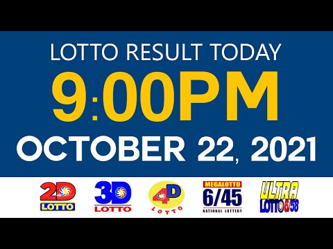 Lotto Results Today October 22 2021 9pm Ez2 Swertres 2D 3D 4D 6/45 6/58 PCSO