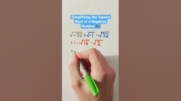 Simplifying the Square Root of a Negative Number 📚 #Shorts #algebra #math #maths #mathematics