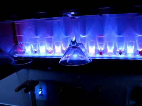 Making my home  bar  unique using LED  lights  YouTube