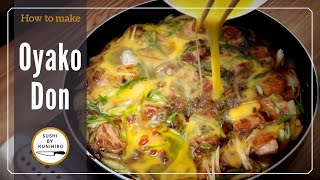 How to make delicious Oyakodon (Japanese chicken and egg rice bowl). Stepbystep guide.