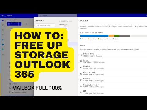 How to free up storage on Microsoft Outlook 365 | Mailbox full easy solution